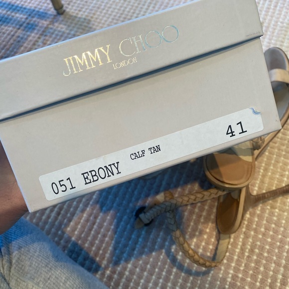 Jimmy Choo ankle-wrap braided sandals - Picture 8 of 8